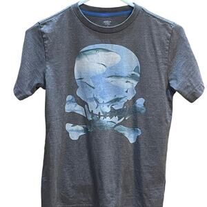 Boys Old Navy Gray Skull Print Shark Size Medium